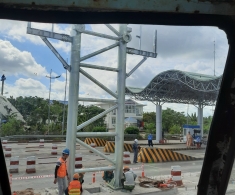 Cẩu Lấp Trạm Thu Phí Cầu Cổ Chiên bến tre- Xe cẩu bến tre 