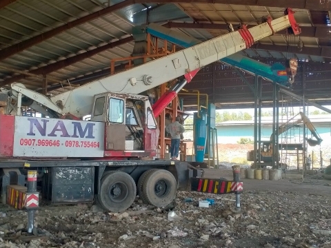 THUÊ XE CẨU THI CÔNG NHÀ XƯỞNG BẾN TRE